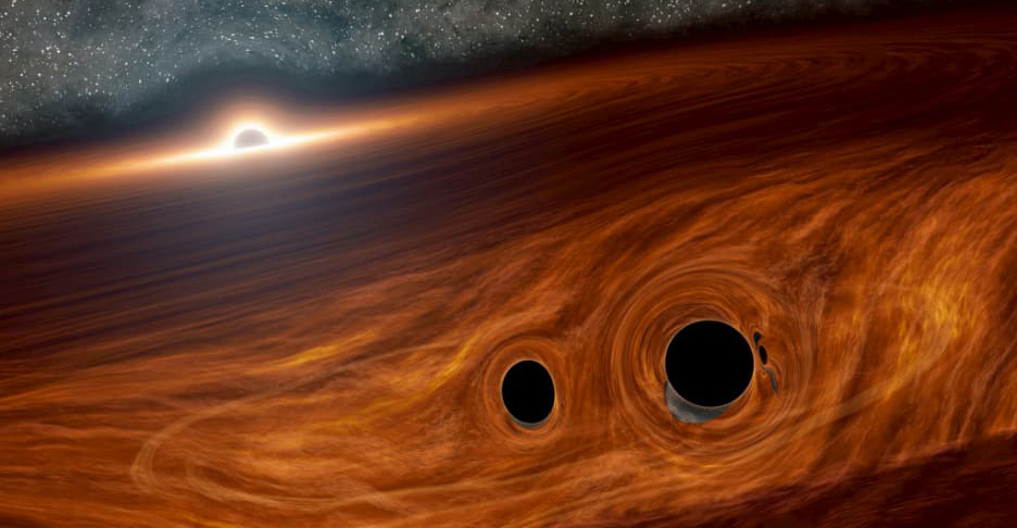 Illustration of black holes